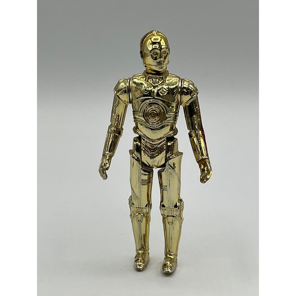 Vintage 1977 Star Wars C-3PO Action Figure Kenner GMFGI Hong Kong Gold 3.75 inch
